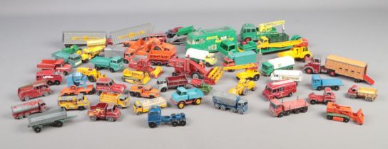 A good collection of play worn Lesney/Matchbox diecast vehicles to include Rotinoff Super Atlantic