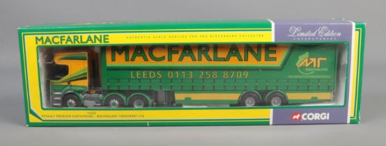 Corgi | Description - Renault Premium Curtainside - Macfarlane Transport LTD | Stock Code - 75602