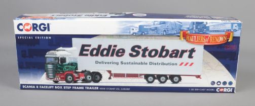 Corgi Diecast Model Truck Issue comprising No. CC13754 Scania Stepframe Trailer in the livery of