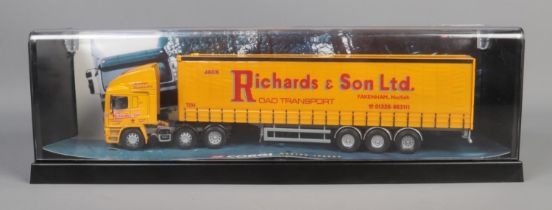 Corgi Model Truck Issue comprising No.75204 ERF Curtainside in the livery of Jack Richards & Son