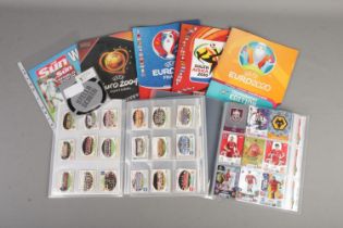 A large collection of football stickers mostly Panini brand including an album of 1982 Brazil