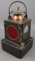 A Lamp Manufacturing & Railway Supplies Ltd railway lamp. Welch Patent.