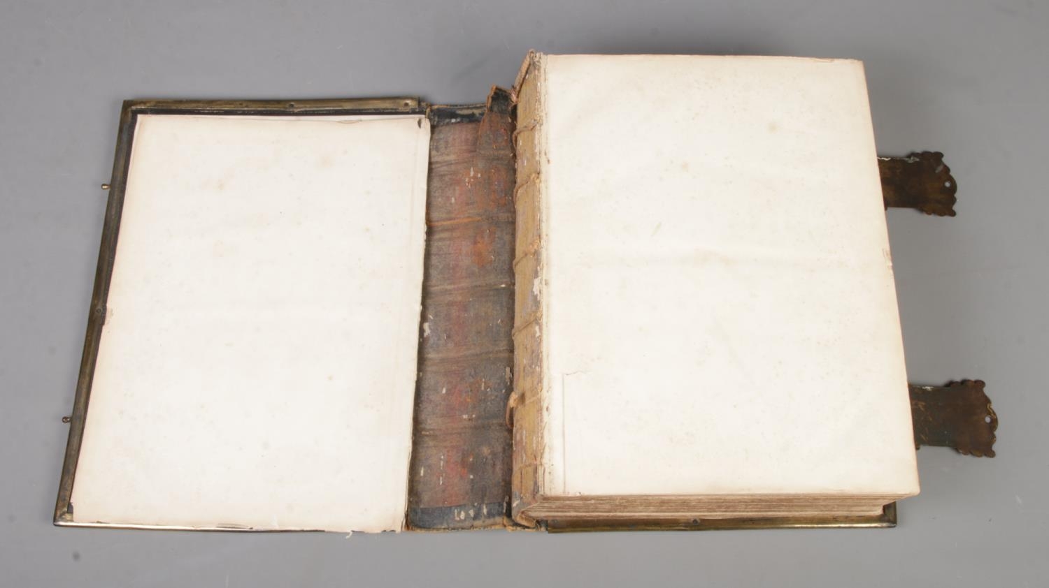 A leather bound William Collins and Sons, Glasgow family bible. - Image 3 of 3