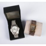 A boxed men's Aviatime wristwatch along with ladies Seksy example.