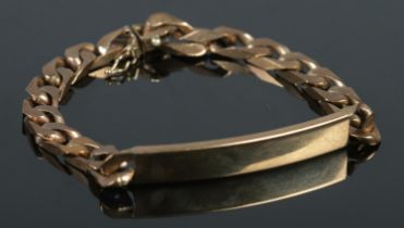 A 9ct gold link bracelet. 21.4g.