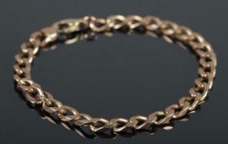 A 9ct gold link bracelet. 17.57g.