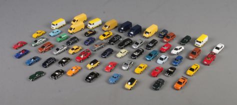 A large quantity of Wiking and other brand 1:87 scale vehicles.