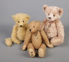 Three modern jointed teddy bears by Charlie Bears to include Best Friends Club Year Bear 2017 (No.