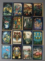 A complete set of the first issue of Moorcroft Christmas cards in original wrapping. Featuring