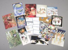 A quantity of Moorcroft Christmas cards and Moorcroft Collector's Club membership cards. Includes