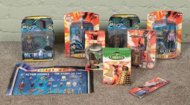 A collection of Doctor Who carded figures, produced by Character, together with a quantity of