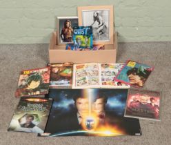 A quantity of Doctor Who ephemera, including annuals and vintage pictures of Leela, together with