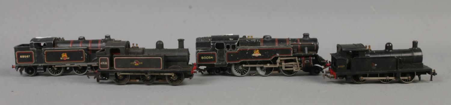 Four Hornby OO Gauge Locomotives to include 69567, 47606, 80054 and 31337. All in black livery. - Image 2 of 2
