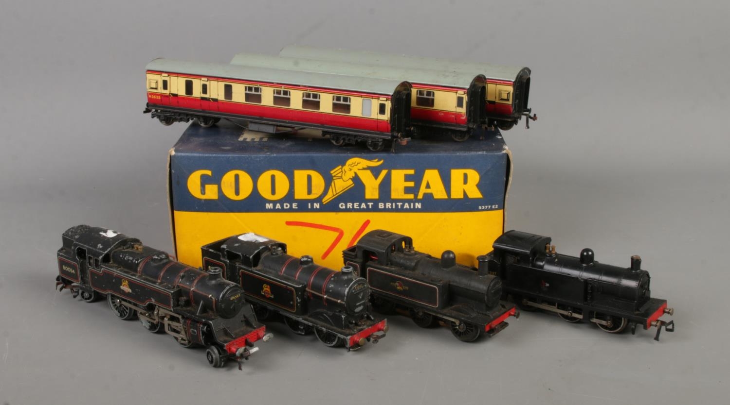 Four Hornby OO Gauge Locomotives to include 69567, 47606, 80054 and 31337. All in black livery.