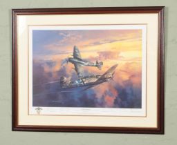 A framed limited edition Michael Turner WWII print titled 'The Final Encounter' (No. 820/850).