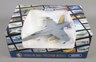 A boxed Franklin Mint Precision Models Armour Collection F18 Hornet "U.S.S Independence". B11C986.
