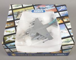 A boxed Franklin Mint Precision Models Armour Collection AV8B Harrier. B11B609 1:48 scale.