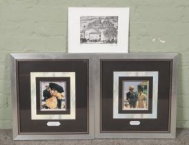 A pair of Jack Vettriano prints "Ritual of Courtship" & "The Unorthodox Approach". Along with