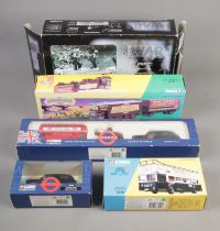 A collection of boxed Corgi diecast vehicles including Tour of Duty Vietnam, London Range,