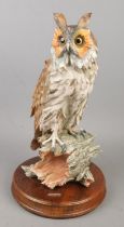 A Giuseppe Armani Capodimonte ceramic owl. (37cm)