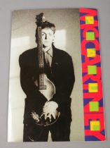 A Paul McCartney programme and ticket issued from the 'Paul McCartney World Tour, 1990'. The