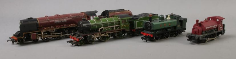 Four unboxed Hornby 00 Gauge Locomotives to include 2788 Great Weston Railway, 205 Stewarts & Lloyds