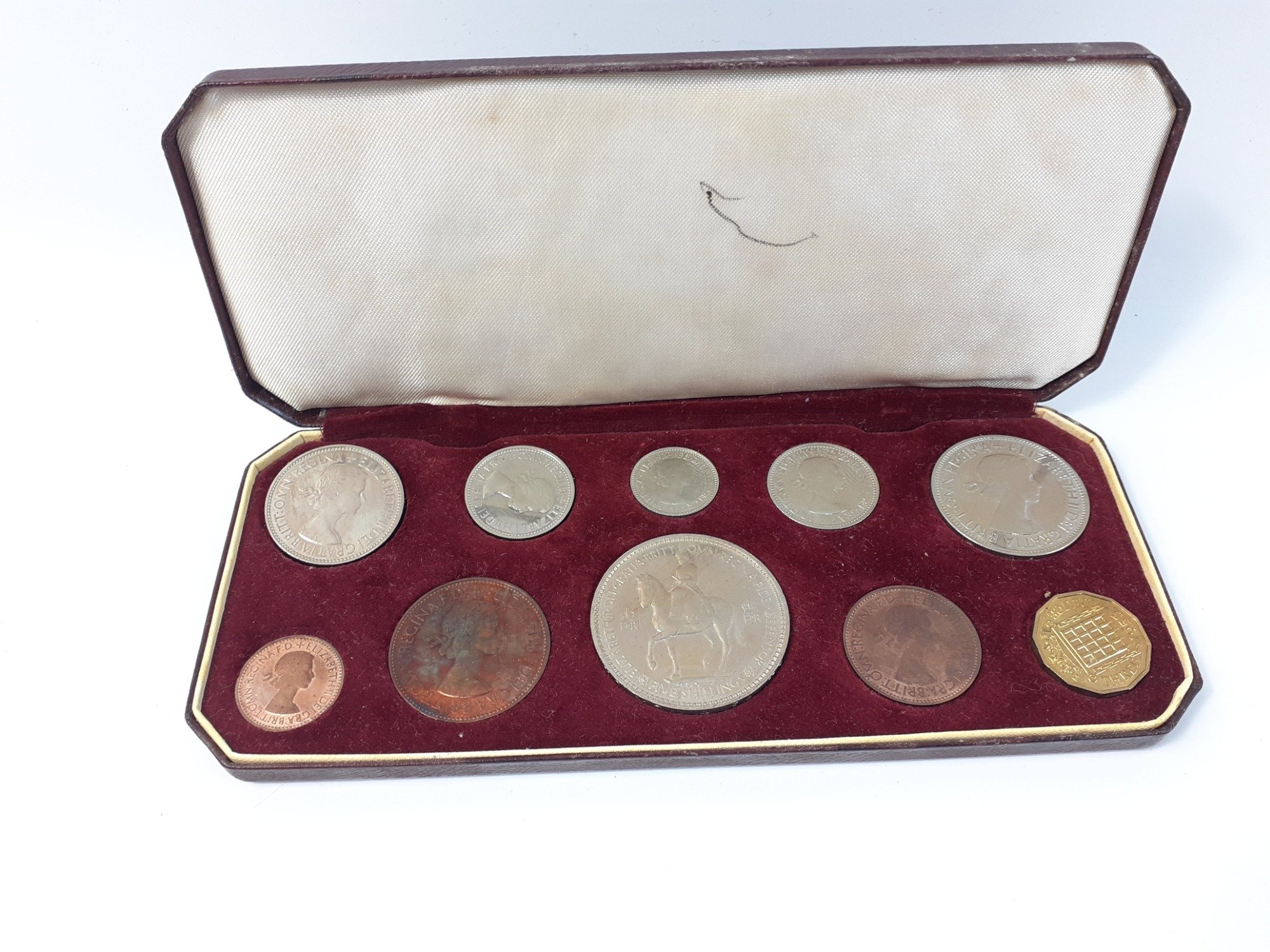1953 Coronation Proof ten coin set in Royal Mint box