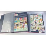 Two quality padded stamp album with contents
