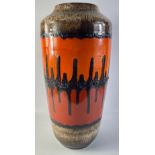 A substantial WEST GERMAN fat lava vase in excellent condition