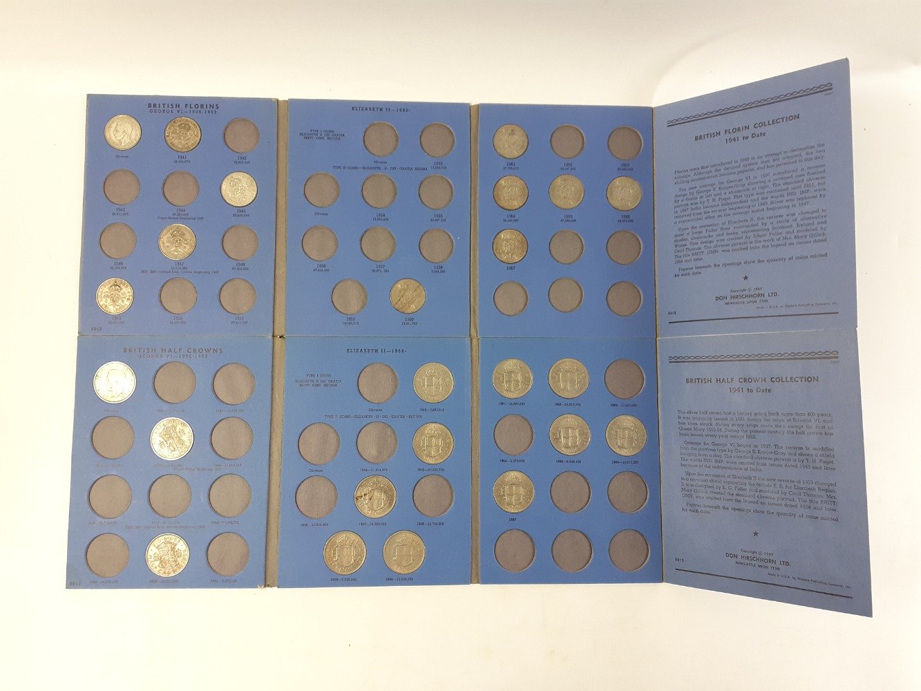 Various silver Great Britain coins in Whitman folders all incomplete to include sixpence - Image 3 of 5