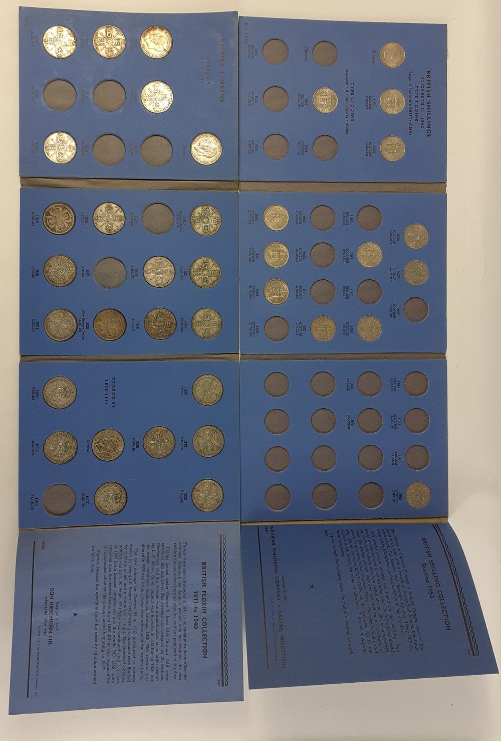 Various silver Great Britain coins in Whitman folders all incomplete to include sixpence - Image 5 of 5