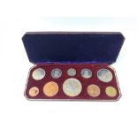1953 CORONATION ten coin proof set in original ROYAL MINT case