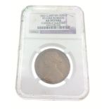 An 1860 NGC Slabbed Victorian One Penny Coin