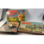 Three vintage boxed games to include JUST WILLIAM, TOURNAMENT GOLF and LIE DETECTOR