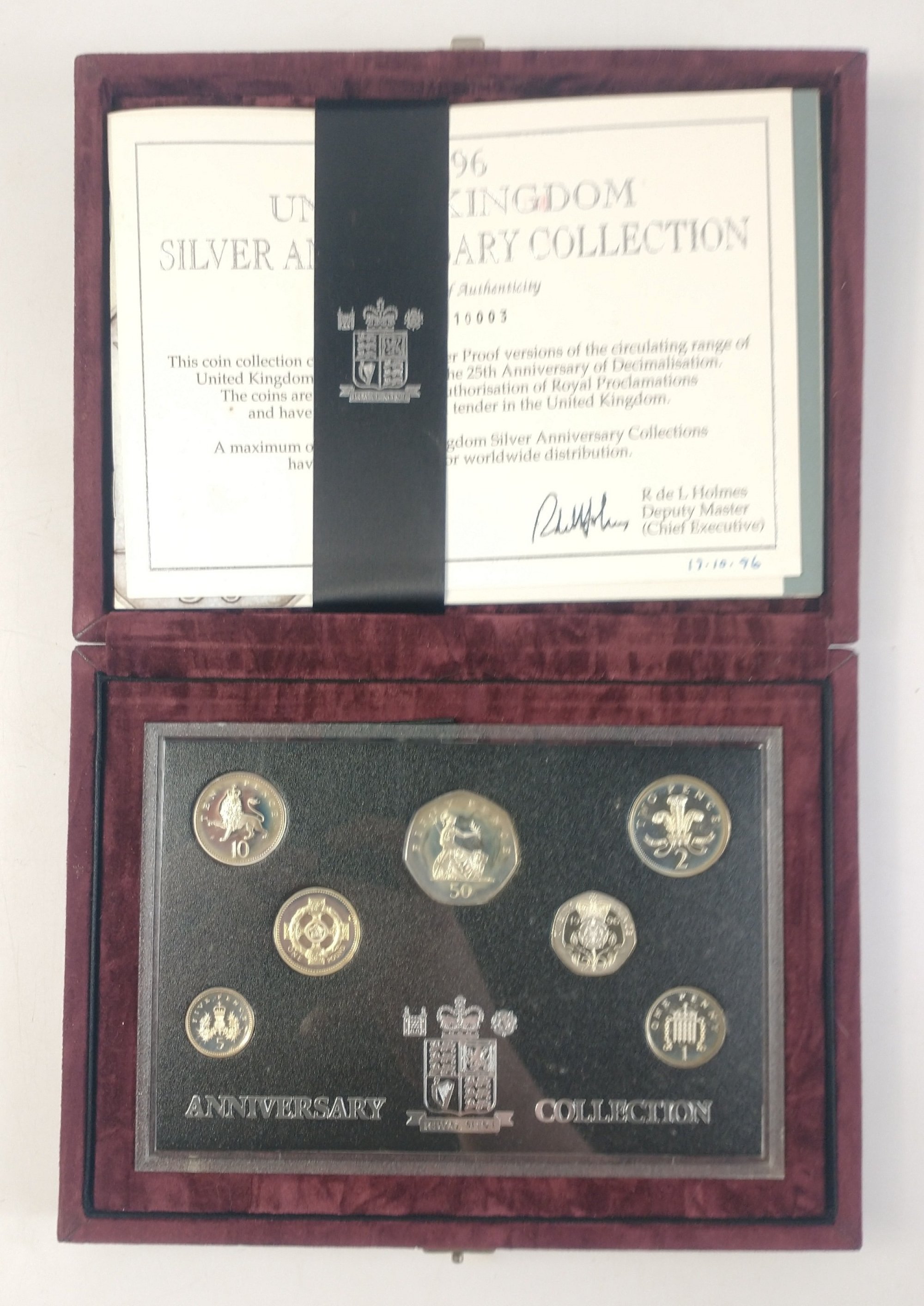 ROYAL MINT 1996 United Kingdom Silver Anniversary collection