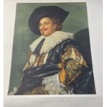 Four unframed prints being 2 copies of 'The Laughing Cavalier' (Frans Hals) 60x49cm, Mother and