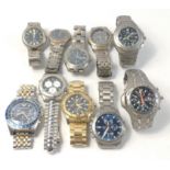Five ACCURIST watches, 1 SEIKO, 2 CITIZEN, 1 ARMANI and 1 PULSAR watches