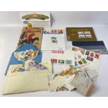 Mixed stamp collection to include Post Office Railways set presentation pack, a Mounty Stamp Album