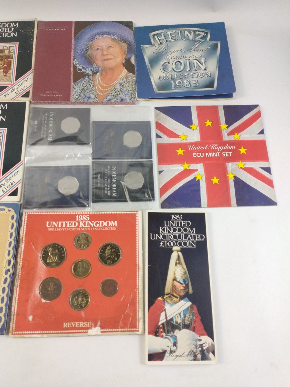 A collection of coins and coin sets on cards to include 1971 Russian Revolution 1 Crown Cover, - Image 3 of 3