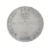 British Colonies, George IV 1822 Anchor 1/8th Dollar