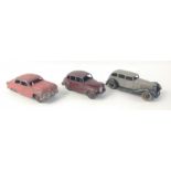 Small collection of three DINKY diecast early models to include Ford Sedan, Austin Devon with