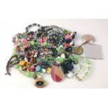 A bag of nice costume jewellery to include necklaces etc