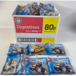 LEGO CITY - unopened packs including 6 x 3000, 6 x 3001, 6 x 3002, 12 x 30003, 6 x 4899, 6 x 5625