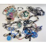 NICE QUALITY! A large collection of costume jewellery necklaces with some bracelets purchased