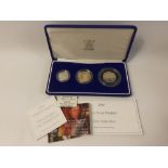 2004 Royal Mint Proof Piedfort three coin set