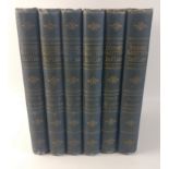 Six volumes of the Ordnance GAZETTEER of SCOTLAND in blue bindings