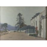 A GEORGE HOUSTON RSA (Scottish, died 1947), oil on canvas - a depiction of a West of Scotland