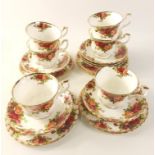 A ROYAL ALBERT ' Old Country Roses' tea set comprising 6 each of cups, saucers and side plates