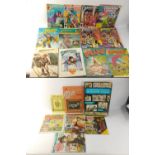 A copy of the SMITHSONIAN COLLECTION OF NEWSPAPER COMICS plus THE MONKEES ANNUAL 1968, INDIANA AND