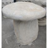 A staddlestone inspired on textured plinth standing 42cmH x 47cmW - brand new item